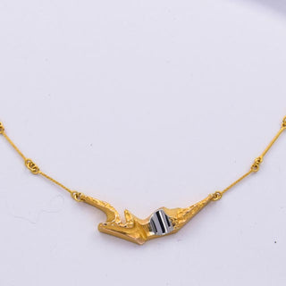 Lapponia Collier aus Gelb- und Weißgold