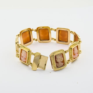 Armband aus Gelbgold mit Kamee/Gemme