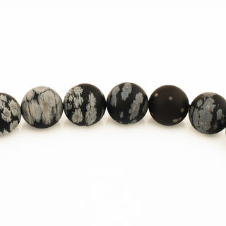 Kette aus Obsidian mit Zwischenteilen und Wechselschließe aus Gelbgold