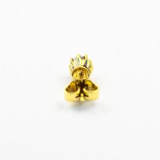 Brillantohrstecker aus Gelbgold, Einzelstück