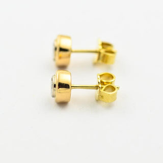 Brillantohrstecker aus Gelbgold