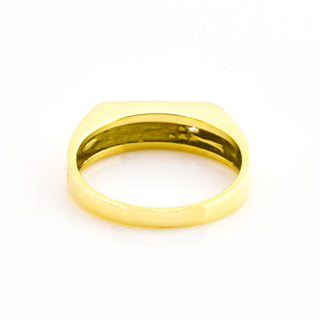Brillantring aus Gelbgold