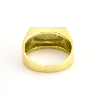 Brillantring aus Gelbgold