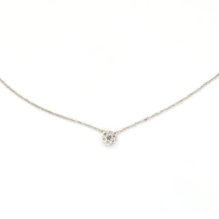 Kette mit Brillantanhänger aus Weißgold