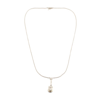 Brillantcollier aus Weißgold mit Diamant