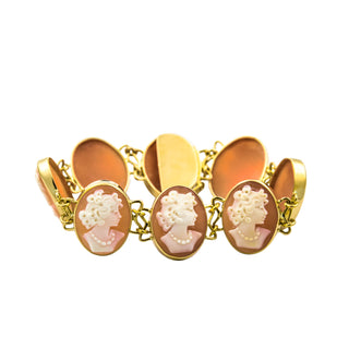 Armband aus Gelbgold mit Kamee/Gemme