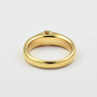 Brillantring aus Gelbgold