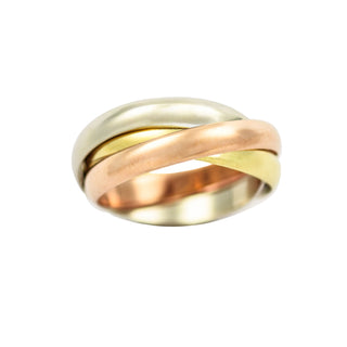 Cartier Ring Trinity aus Gelb-, Rot- und Weißgold