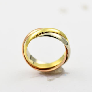 Cartier Ring Trinity aus Gelb-, Rot- und Weißgold