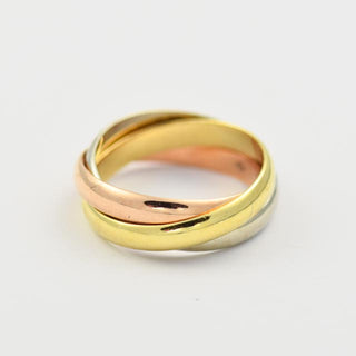 Cartier Ring Trinity aus Gelb-, Rot- und Weißgold