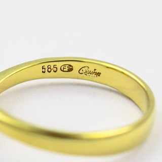 Quinn Toi-et-Moi Ring aus Gelbgold mit Aquamarin und Brillant, gebraucht