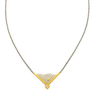 D'OR Diamantcollier aus Platin/Gold