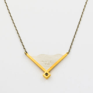 D'OR Diamantcollier aus Platin/Gold