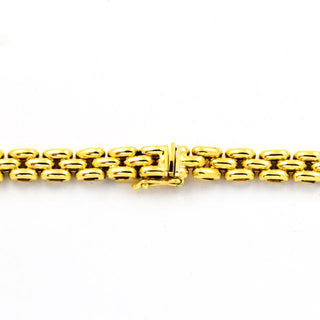 Brillantcollier aus Gelb- und Weißgold, neuwertig