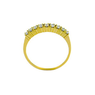 Brillantring aus 585 Gelbgold, nachhaltiger second hand Schmuck perfekt aufgearbeitet