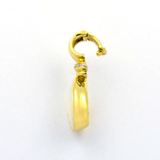 An-/Einhänger aus 585 Gelb- und Weißgold mit Opal und Diamant, nachhaltiger second hand Schmuck perfekt aufgearbeitet