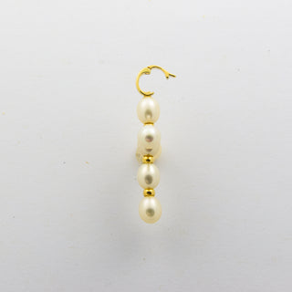 An-/Einhänger aus 585 Gelbgold mit Perle, nachhaltiger second hand Schmuck perfekt aufgearbeitet