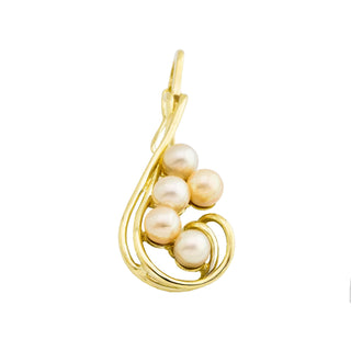 Perlenanhänger aus 585 Gelbgold, nachhaltiger second hand Schmuck perfekt aufgearbeitet