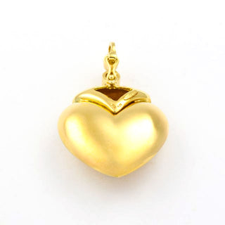 An-/Einhänger aus 750 Gelbgold mit Rubin und Brillant, nachhaltiger second hand Schmuck perfekt aufgearbeitet