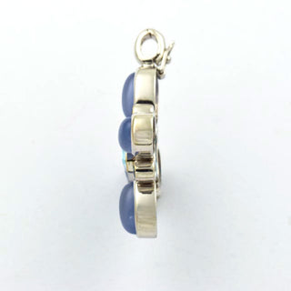 An-/Einhänger aus 585 Gelbgold mit Topas und Achat, nachhaltiger second hand Schmuck perfekt aufgearbeitet