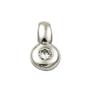 An-/Einhänger aus 750 Weißgold mit Brillant, nachhaltiger second hand Schmuck perfekt aufgearbeitet