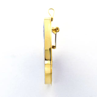 Anhänger/Brosche aus 585 Gelbgold mit Kamee/Gemme, nachhaltiger second hand Schmuck perfekt aufgearbeitet