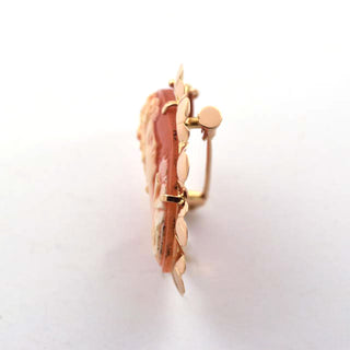 Anhänger/Brosche aus 750 Gelbgold mit Kamee/Gemme, nachhaltiger second hand Schmuck perfekt aufgearbeitet