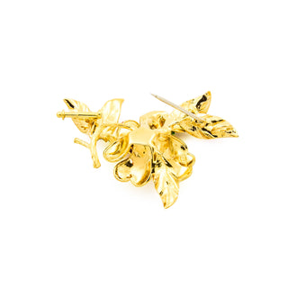 Anhänger/Brosche aus 750 Gelbgold mit Rubellit, nachhaltiger second hand Schmuck perfekt aufgearbeitet