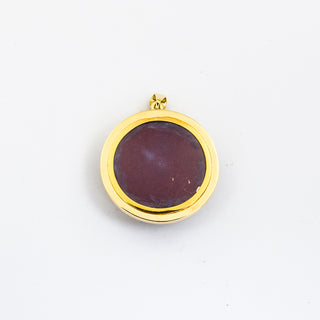 Anhänger/Medaillon aus 585 Gelbgold mit Diamant, nachhaltiger second hand Schmuck perfekt aufgearbeitet