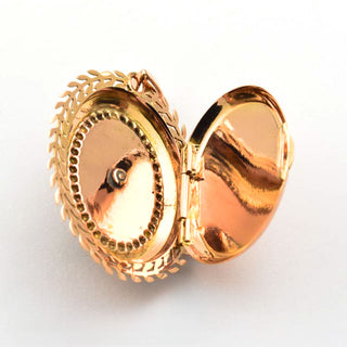 Anhänger/Medaillon aus 750 Gelbgold mit Onyx und Perle, nachhaltiger second hand Schmuck perfekt aufgearbeitet