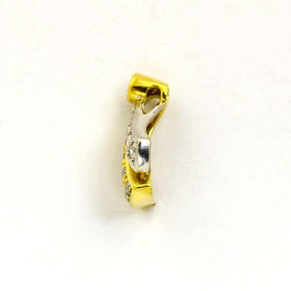 Brillantanhänger aus 585 Gelb- und Weißgold, nachhaltiger second hand Schmuck perfekt aufgearbeitet