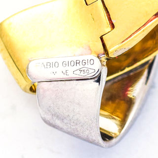 Fabio Giorgio Brillantanhänger aus 750 Gelb- und Weißgold, nachhaltiger second hand Schmuck perfekt aufgearbeitet