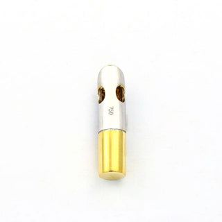 Diamantanhänger aus 750 Gelb- und Weißgold, nachhaltiger second hand Schmuck perfekt aufgearbeitet