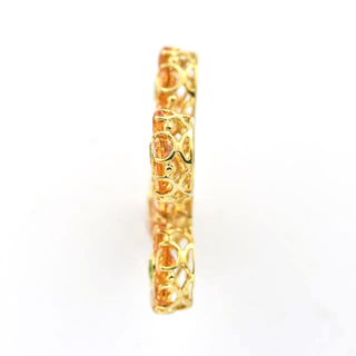 Anhänger aus 750 Gelbgold mit Citrin und Peridot, nachhaltiger second hand Schmuck perfekt aufgearbeitet