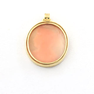 Anhänger aus 585 Gelbgold mit Kamee/Gemme, nachhaltiger second hand Schmuck perfekt aufgearbeitet