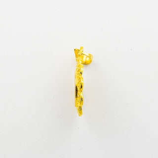 Anhänger aus 750 Gelbgold mit Lapislazuli, nachhaltiger second hand Schmuck perfekt aufgearbeitet