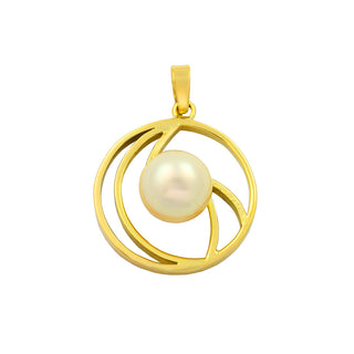 Perlenanhänger aus 585 Gelbgold, nachhaltiger second hand Schmuck perfekt aufgearbeitet