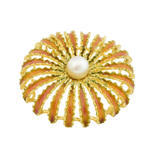 Perlenanhänger aus 750 Gelbgold, nachhaltiger second hand Schmuck perfekt aufgearbeitet