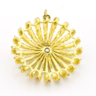 Perlenanhänger aus 750 Gelbgold, nachhaltiger second hand Schmuck perfekt aufgearbeitet