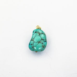 Anhänger aus 585 Gelbgold mit Türkis, nachhaltiger second hand Schmuck perfekt aufgearbeitet