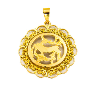 Anhänger aus 750 Gelbgold, nachhaltiger second hand Schmuck perfekt aufgearbeitet