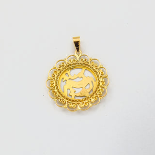 Anhänger aus 750 Gelbgold, nachhaltiger second hand Schmuck perfekt aufgearbeitet