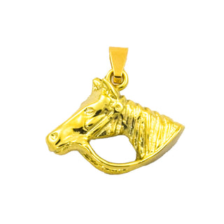 Anhänger Pferd aus 585 Gelbgold, nachhaltiger second hand Schmuck perfekt aufgearbeitet