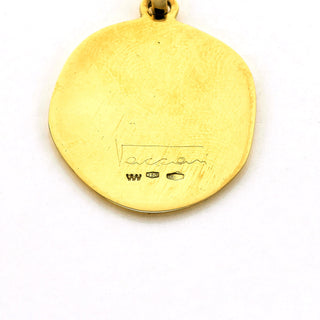Manuel Vaccari Anhänger aus 750 Gelbgold, nachhaltiger second hand Schmuck perfekt aufgearbeitet