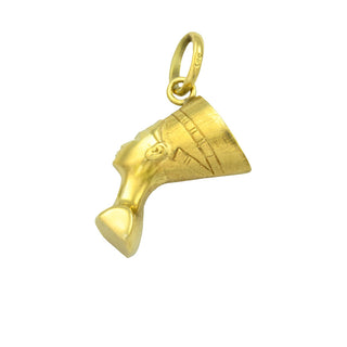 Anhänger Nofretete aus 585 Gelbgold, nachhaltiger second hand Schmuck perfekt aufgearbeitet