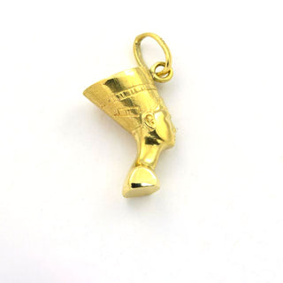 Anhänger Nofretete aus 585 Gelbgold, nachhaltiger second hand Schmuck perfekt aufgearbeitet