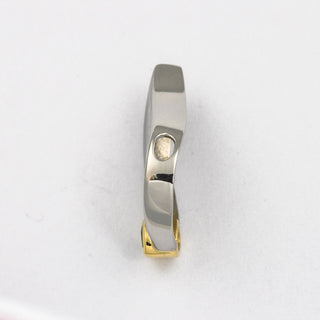 Anhänger aus 950 Platin/750 Gold mit Tsavorit und Brillant, neuwertig, nachhaltiger second hand Schmuck perfekt aufgearbeitet