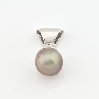 Oeding-Erdel Perlenanhänger aus 750 Weißgold mit Brillant, nachhaltiger second hand Schmuck perfekt aufgearbeitet