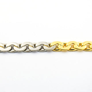 Apitzsch Ankerarmband aus 950 Platin/Gold, nachhaltiger second hand Schmuck perfekt aufgearbeitet