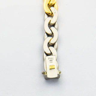 Apitzsch Ankerarmband aus 950 Platin/Gold, nachhaltiger second hand Schmuck perfekt aufgearbeitet
